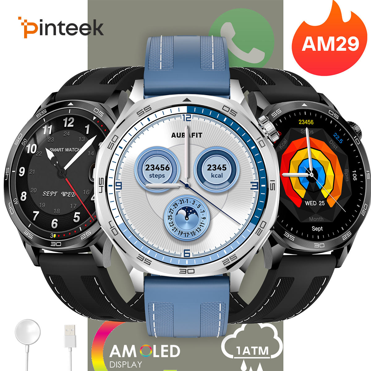 AURAFIT SmartWatch AM29 Sport  – обзор и цена Diy Wearable Electronics