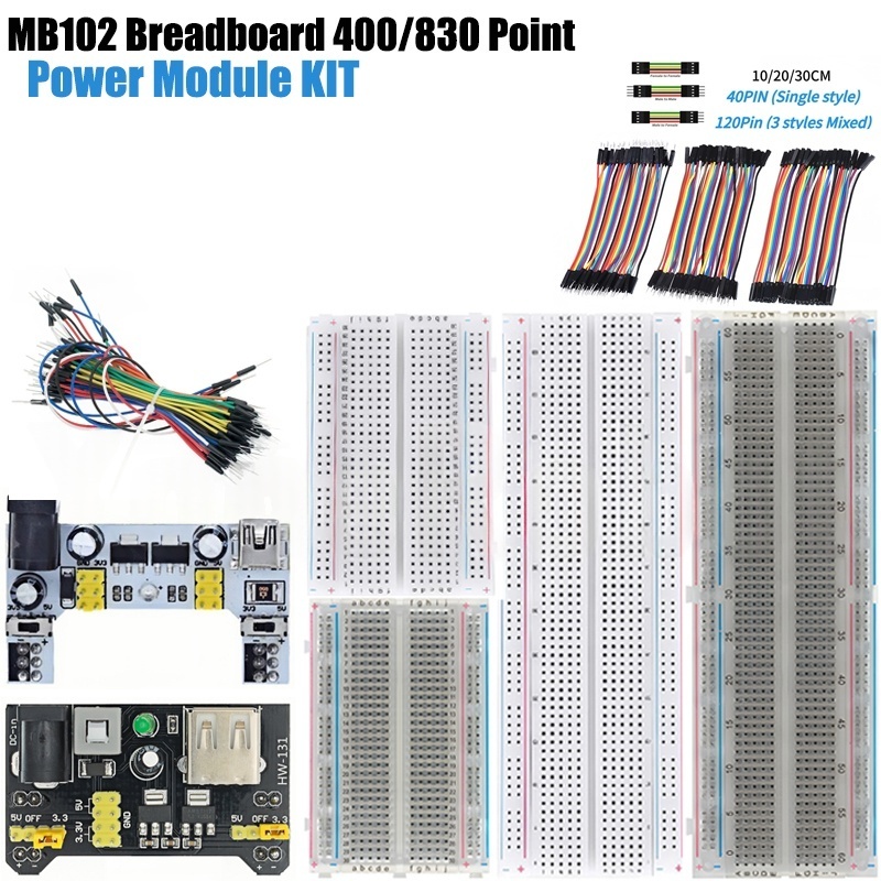 MB-102 MB102 Breadboard 400 83 – обзор и цена Breadboard Jumper Wire