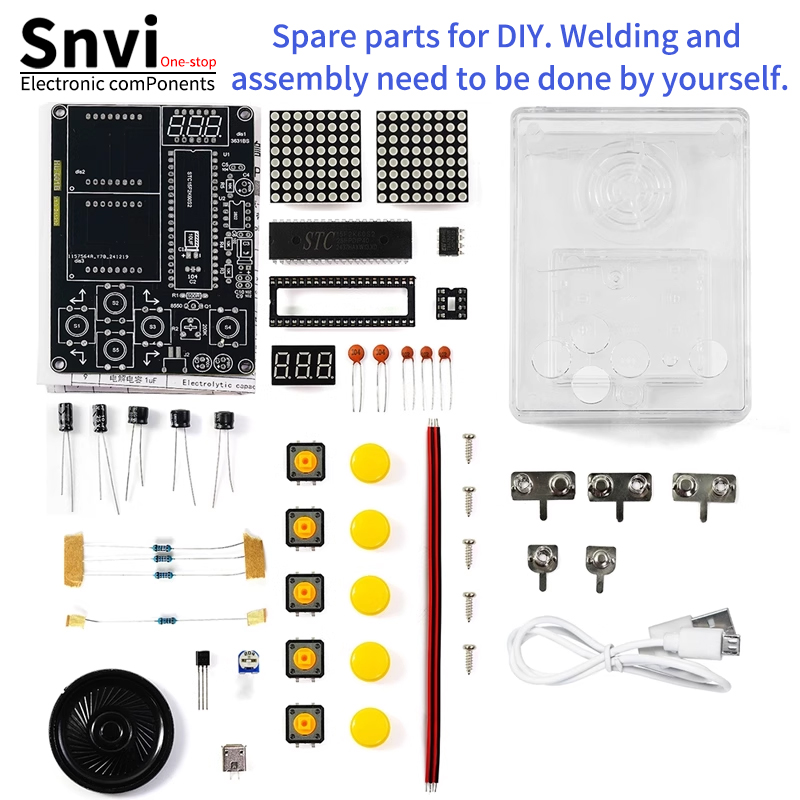 Snvi DIY Pixel Game Console Ki – обзор и цена Diy Electronics Kids