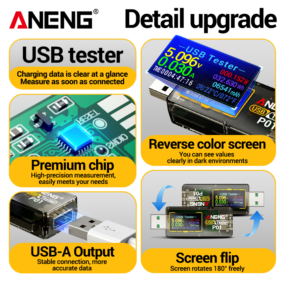 ANENG P01 2 IN 1 Type-C USB Te – обзор и цена Logic Analyzer Usb