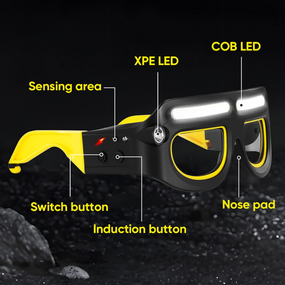 LED Headlamp Glasses Rechargea – обзор и цена Ldr Light Sensor