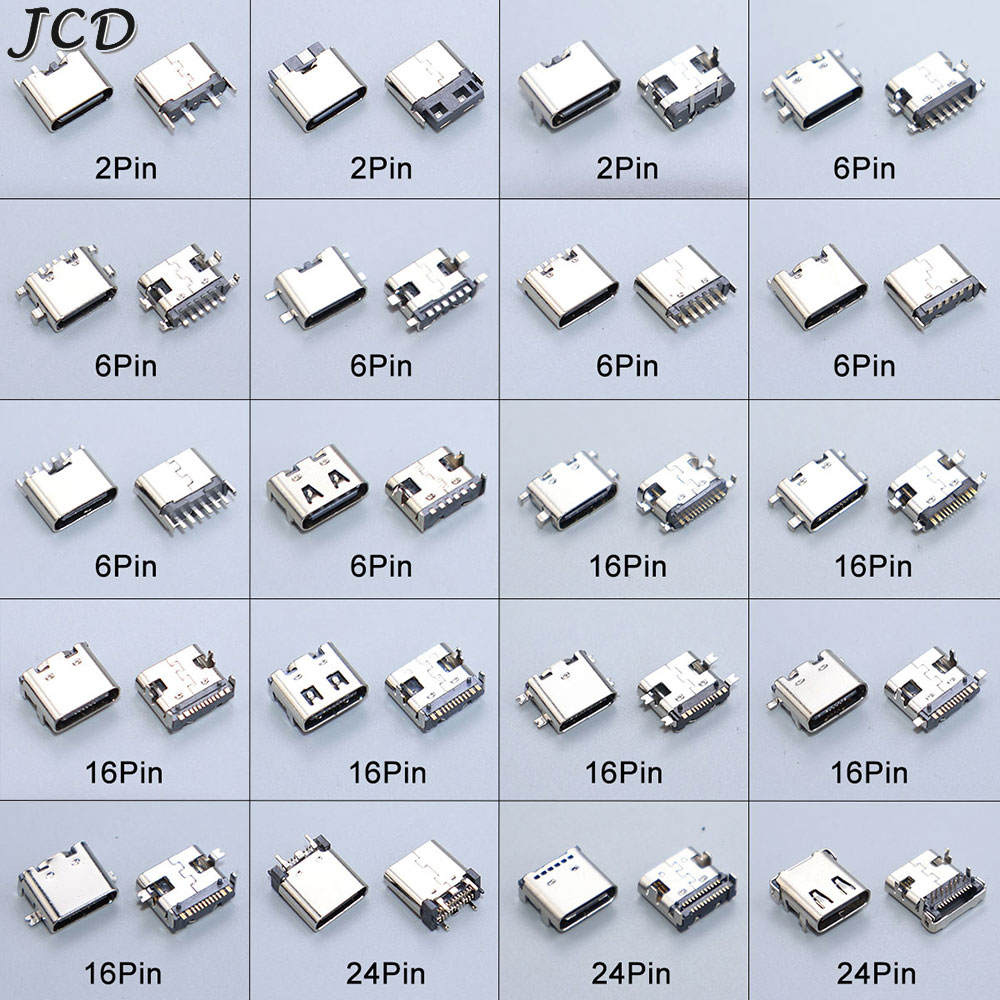 JCD 10PCS 2/6/16/24 Pin Type-C – обзор и цена Smd Solder Paste