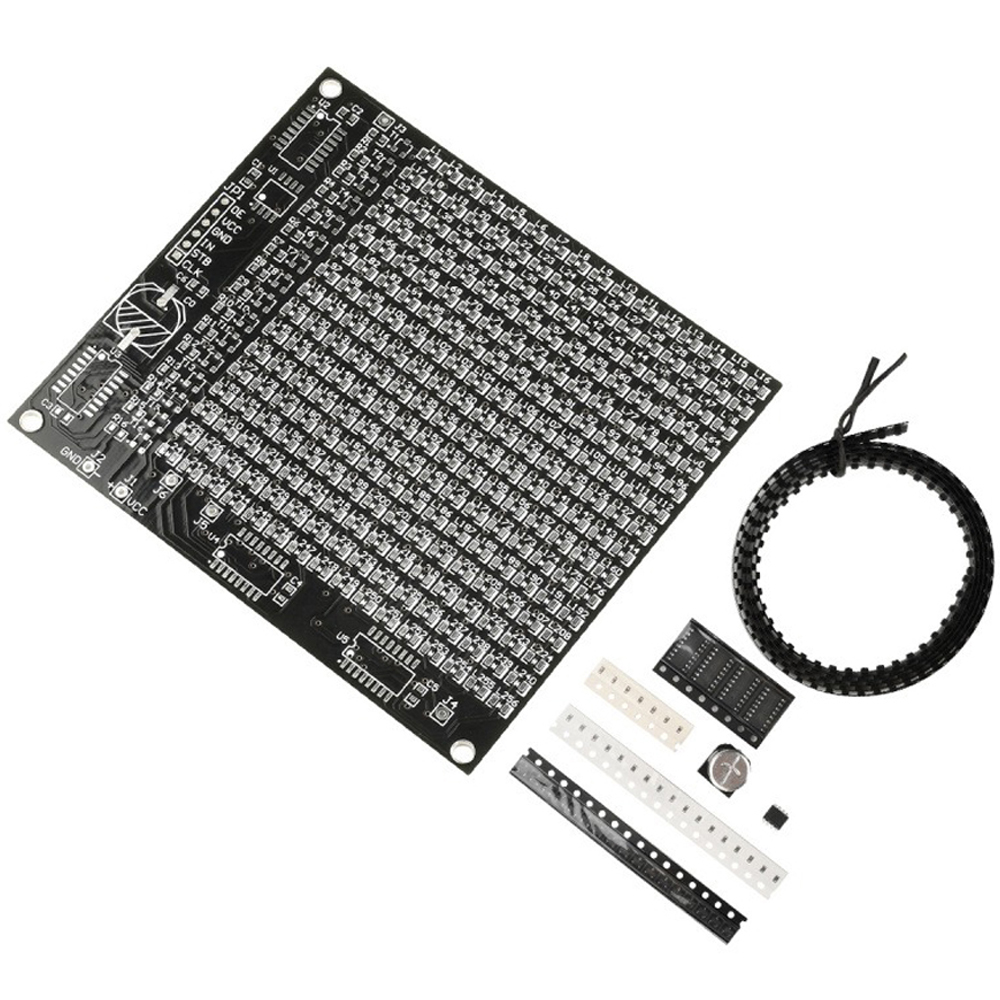 64/256 LED SMD Dot Matrix Adve – обзор и цена Diy Electronics Soldering Kit