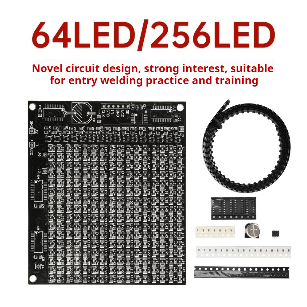 64/256 LED SMD Dot Matrix Adve – обзор и цена Diy Electronics Soldering Kit
